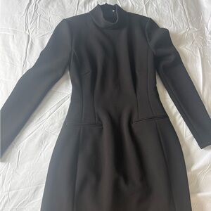 Aritzia Elegant Black Long Sleeve Dress